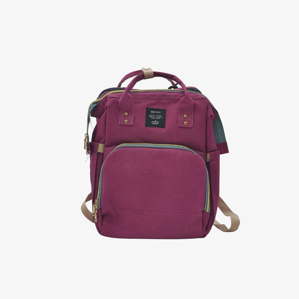 Purple 2 in 1 Baby Nursery Bag