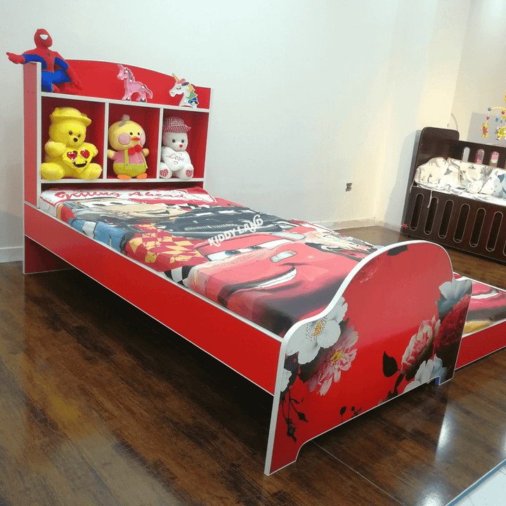 double bed with storage