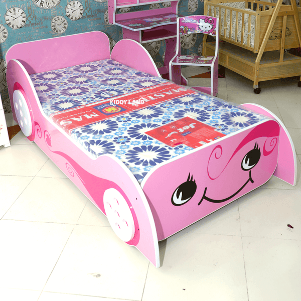 pink single bed