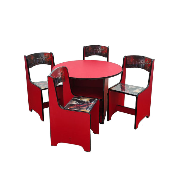 Kids Study Table With Four Chairs