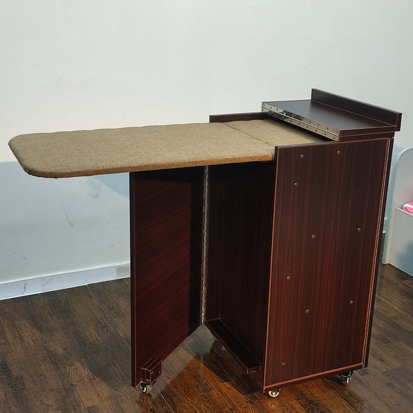 Folding Iron Stand WIth Storage Cabinet