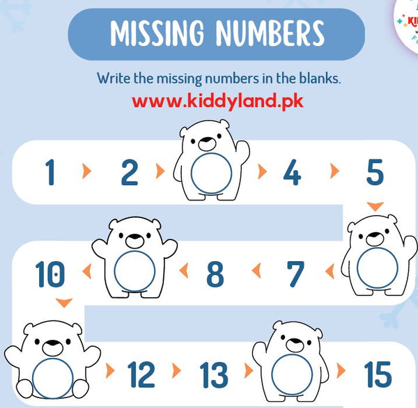 Missing Numbers Word sheet
